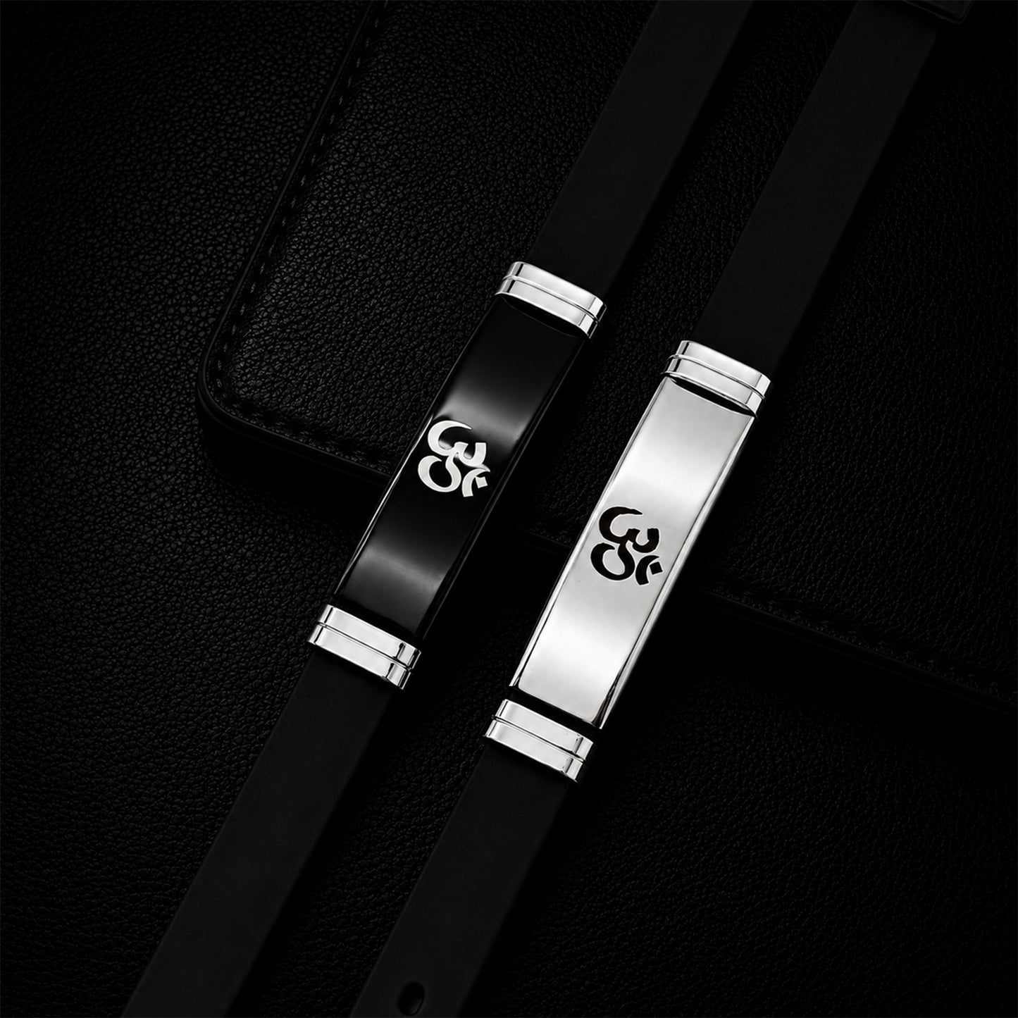 Planderful Everyday Genie Stainless Steel Bracelet Unisex Black For Men Women Statement Piece