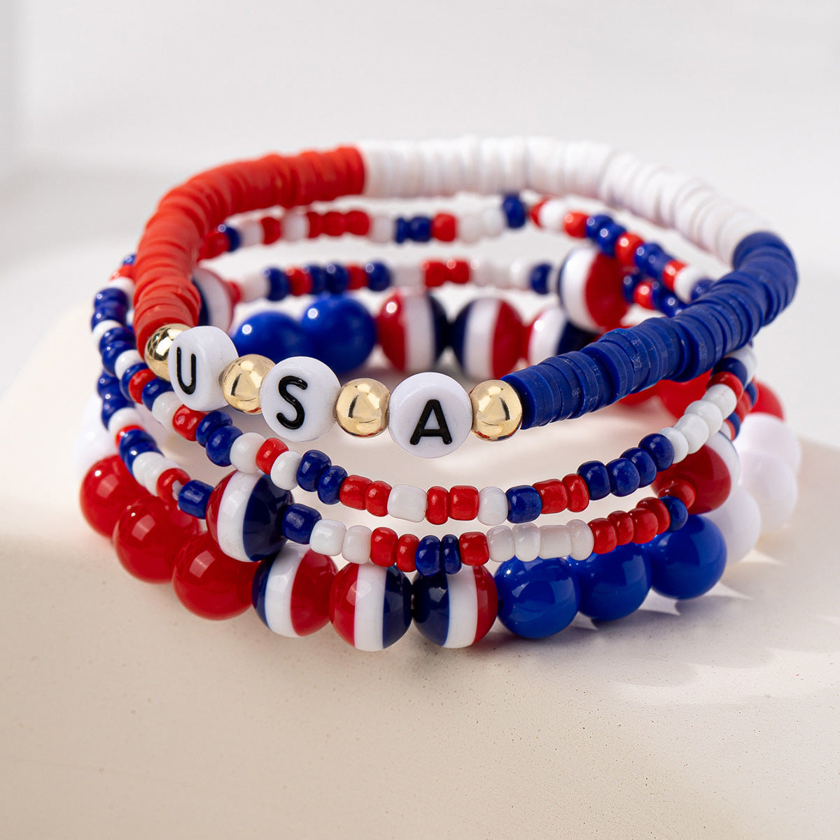 Planderful Vienna Verve Bracelet Set – Stylish American Independence Day Design