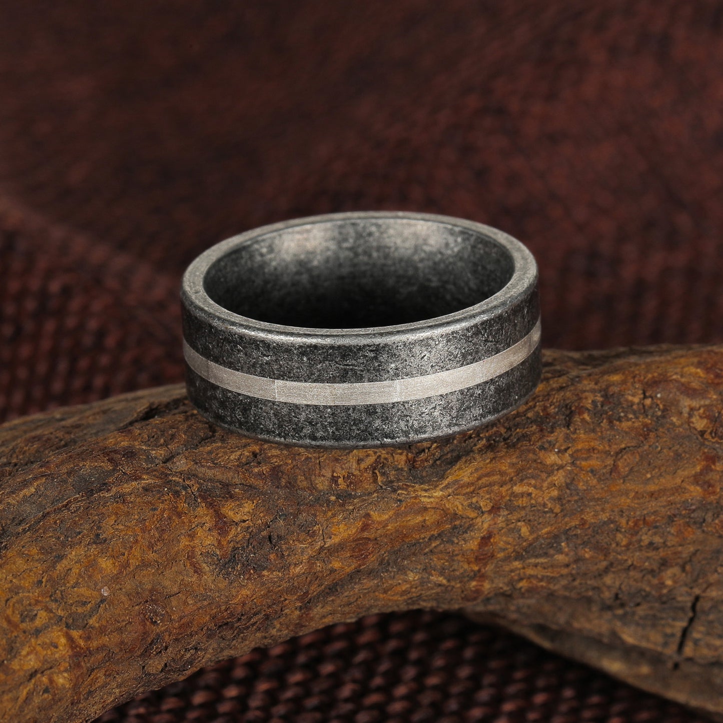 Stainless Steel Ring 8mm Line Design Retro Style Trendy For Men And Women Everyday Genie Planderful