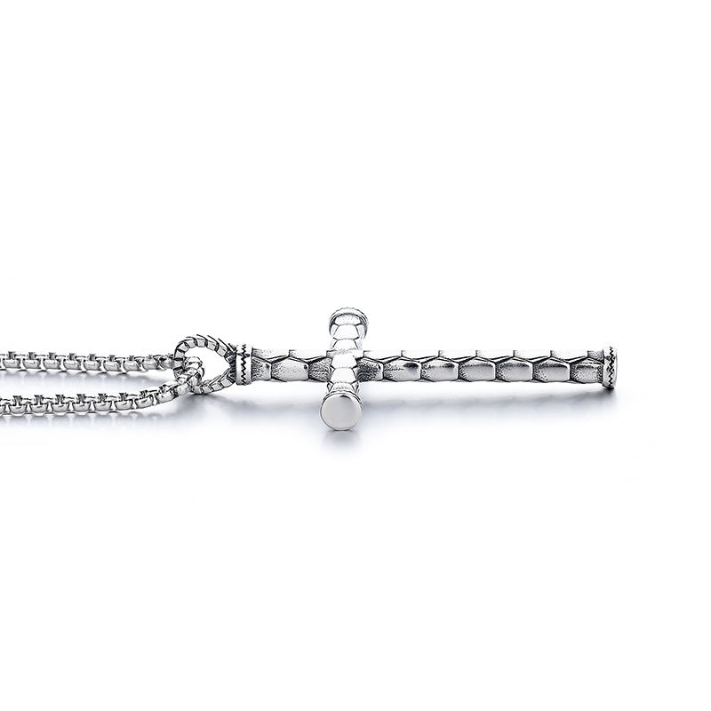 Steel Necklace – Statement Dragon Cross Unicorn Pendant For Men Luxury Finish Premium Craftsmanship