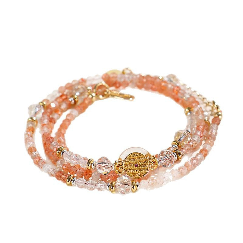 Planderful Fortune's Favor Bracelet – Exquisite Vintage Style Nanhong Beaded Design