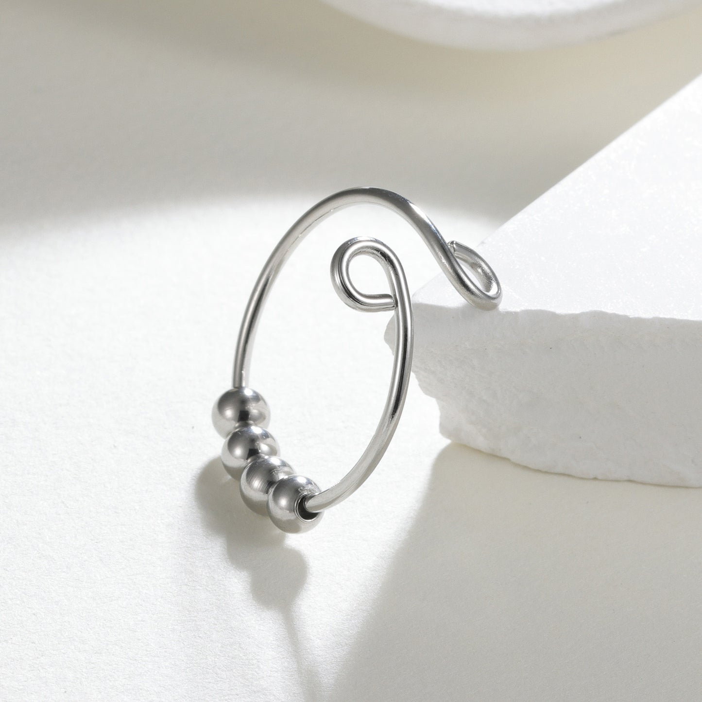 Planderful Women Anxiety Ring Adjustable Rotating Jewelry