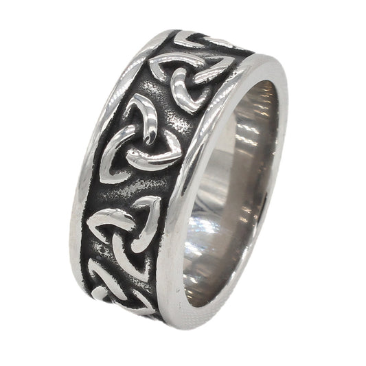 Planderful Titanium Steel Viking Ring For Men And Unisex Retro Protection Statement Jewelry