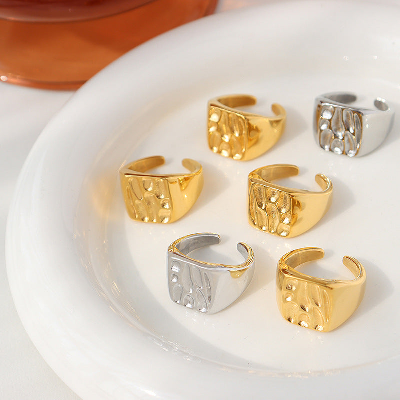 Golden Glow Women's Open Ring - Premium European Design
