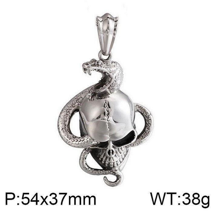 Planderful Snake Pendant Personalized Men Retro Punk Style