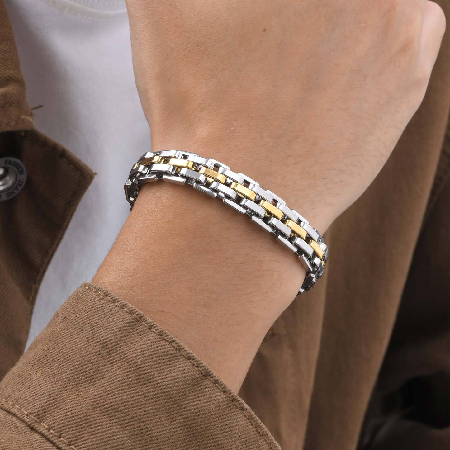 Planderful Mens Stainless Steel Bracelet Exquisite Everyday