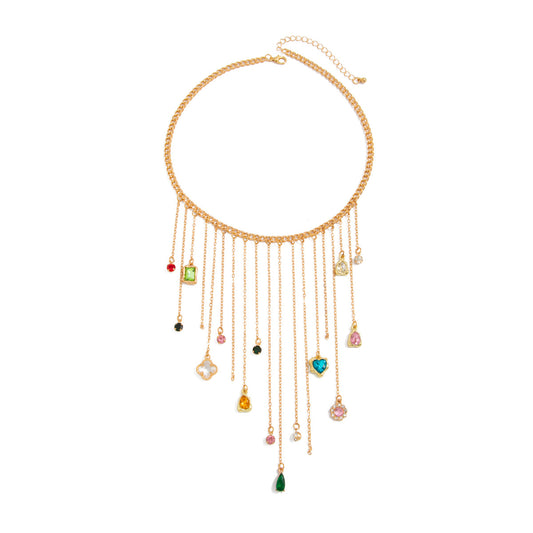 Dopamine Gemstone-Style Heart Choker