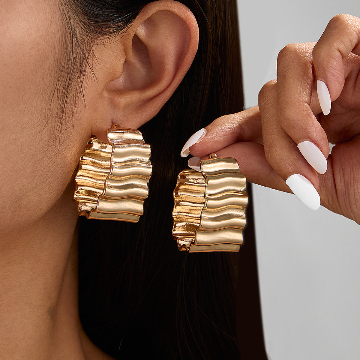 Planderful Vienna Verve Earrings – Unique Irregular Geometric Design
