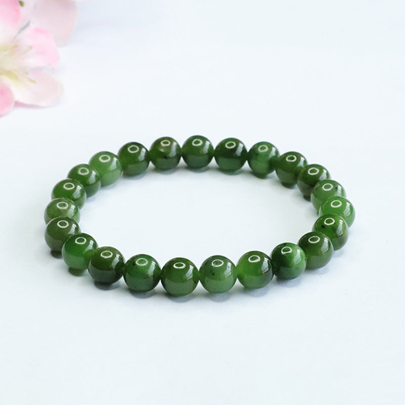 Fortune's Favor Sterling Silver Jade Bracelet