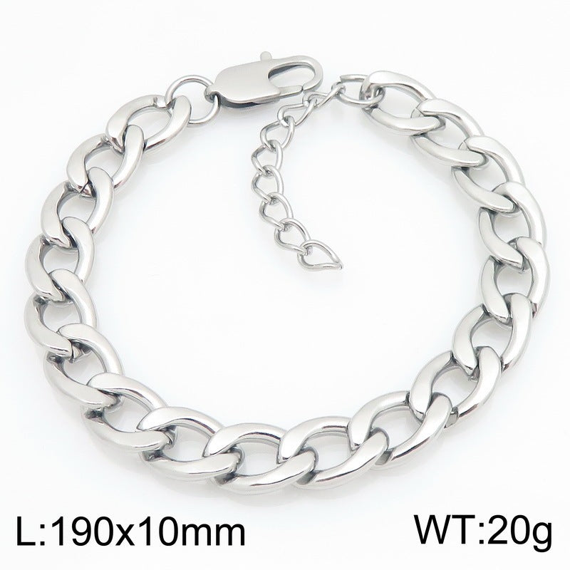 Minimalist Figaro Chain Stainless Steel Bracelet – Unisex Nk Chain Adjustable Handmade