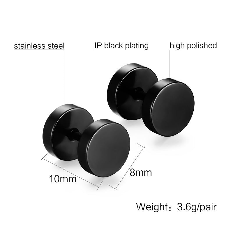Stainless Steel Earrings — Size & Quantity Options
