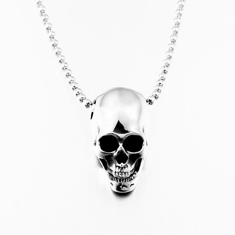 Punk Skull Titanium Steel Pendant for Men - Retro Wholesale Jewelry
