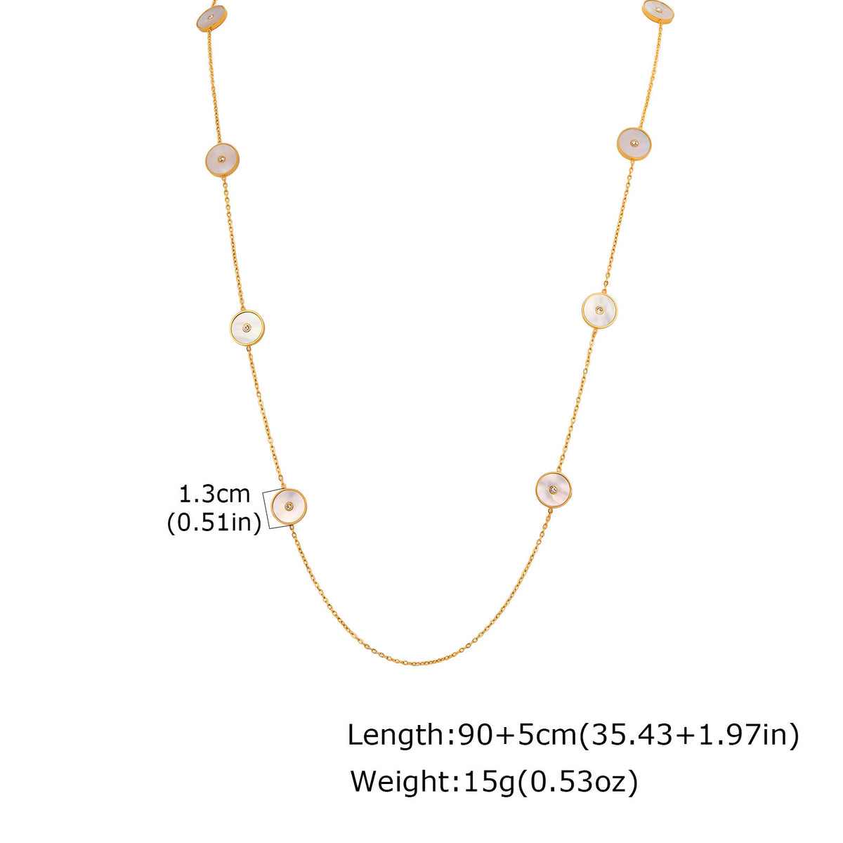 Sugar Cube Dopamine Super Flash Necklace Titanium Steel Water Droplet Geometric Design