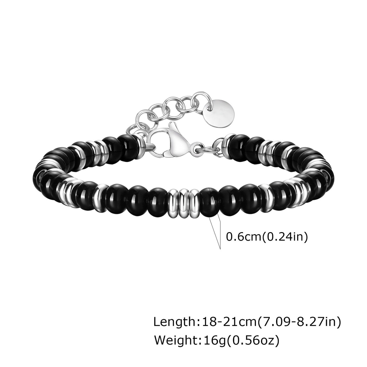Tiger's Eye Stainless Steel Bracelet for Men