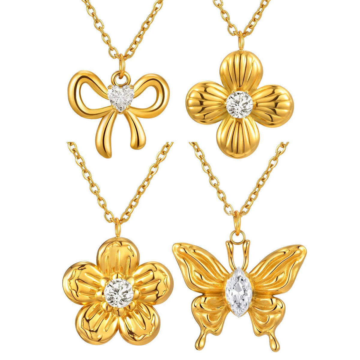 Zircon Jewelry Collection — Earrings, Necklaces & Rings