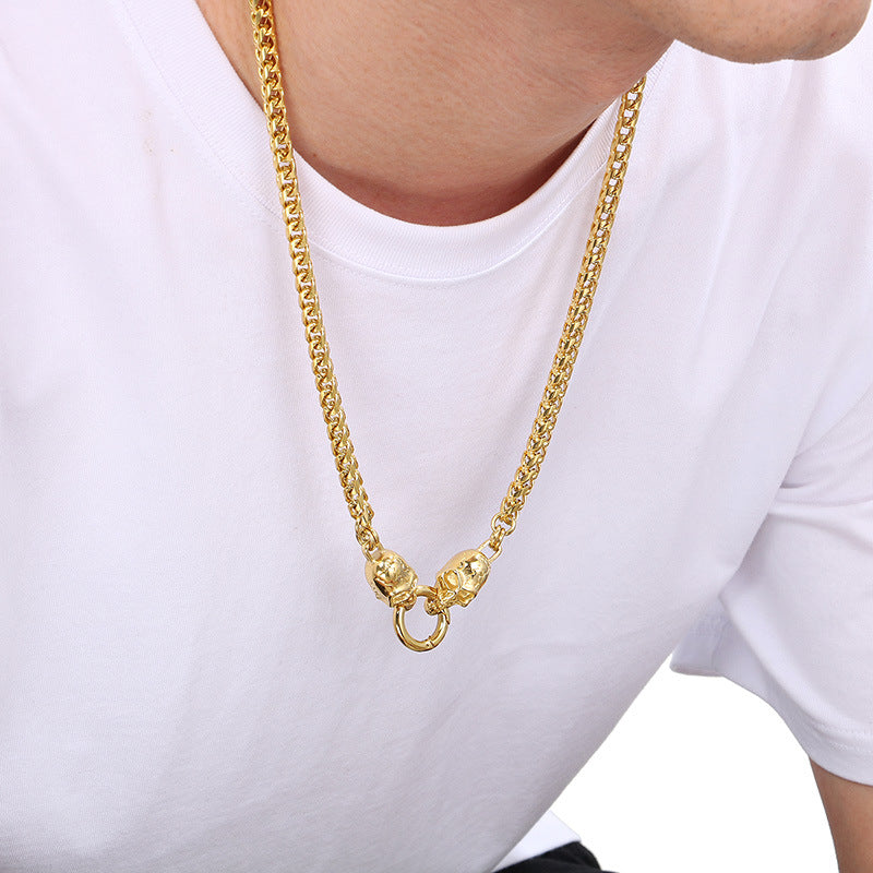 Planderful Collection Snake Necklace For Men Retro Punk