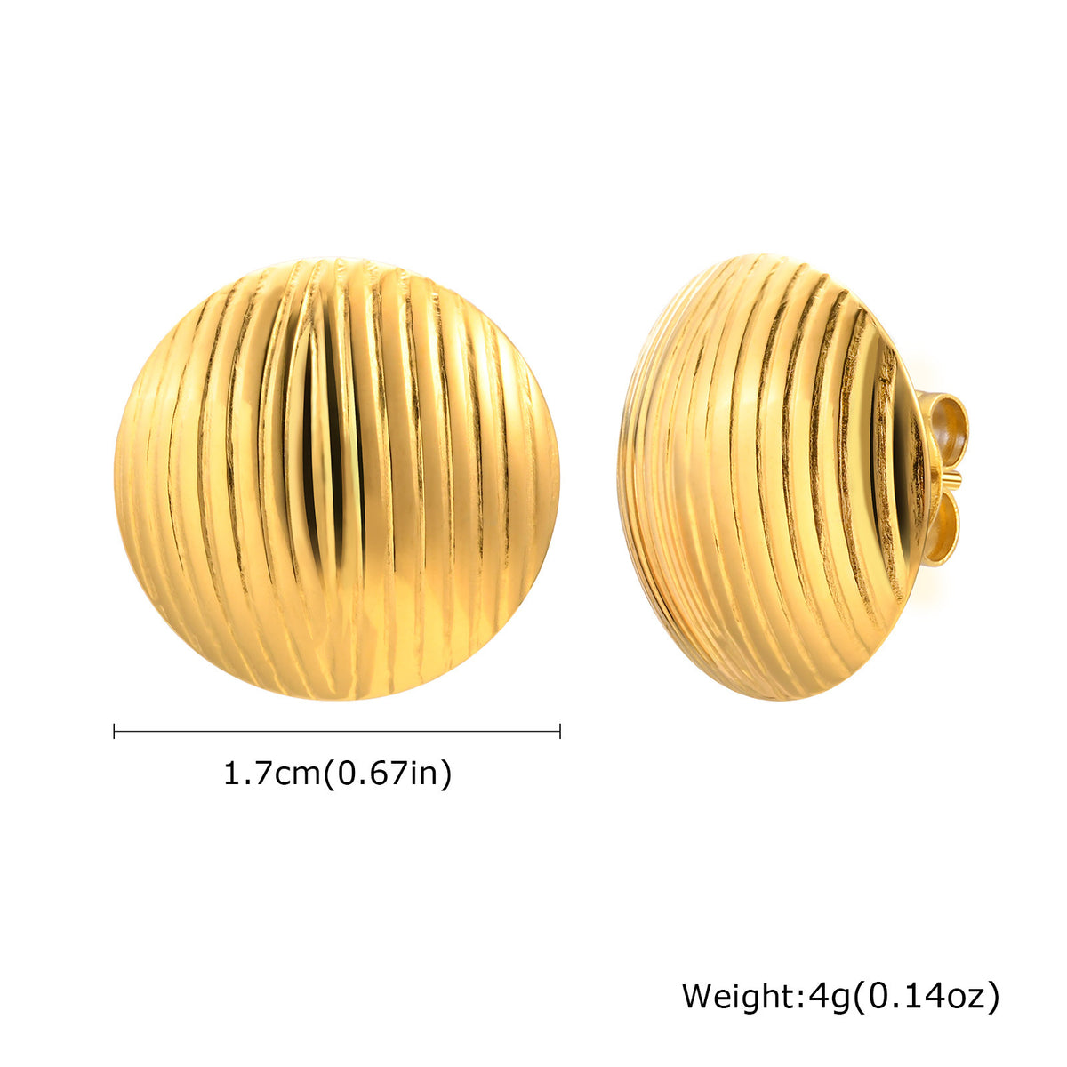 Stainless Steel Heart Earrings