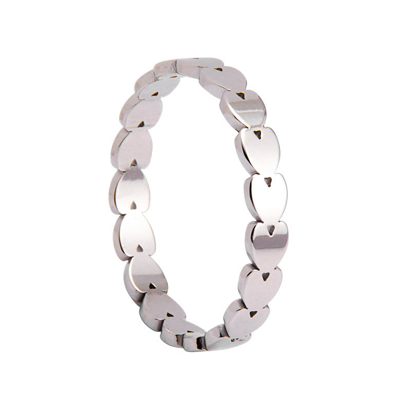 Infinite Love Titanium Steel Valentine's Day Couple Rings - Japanese Korean Style