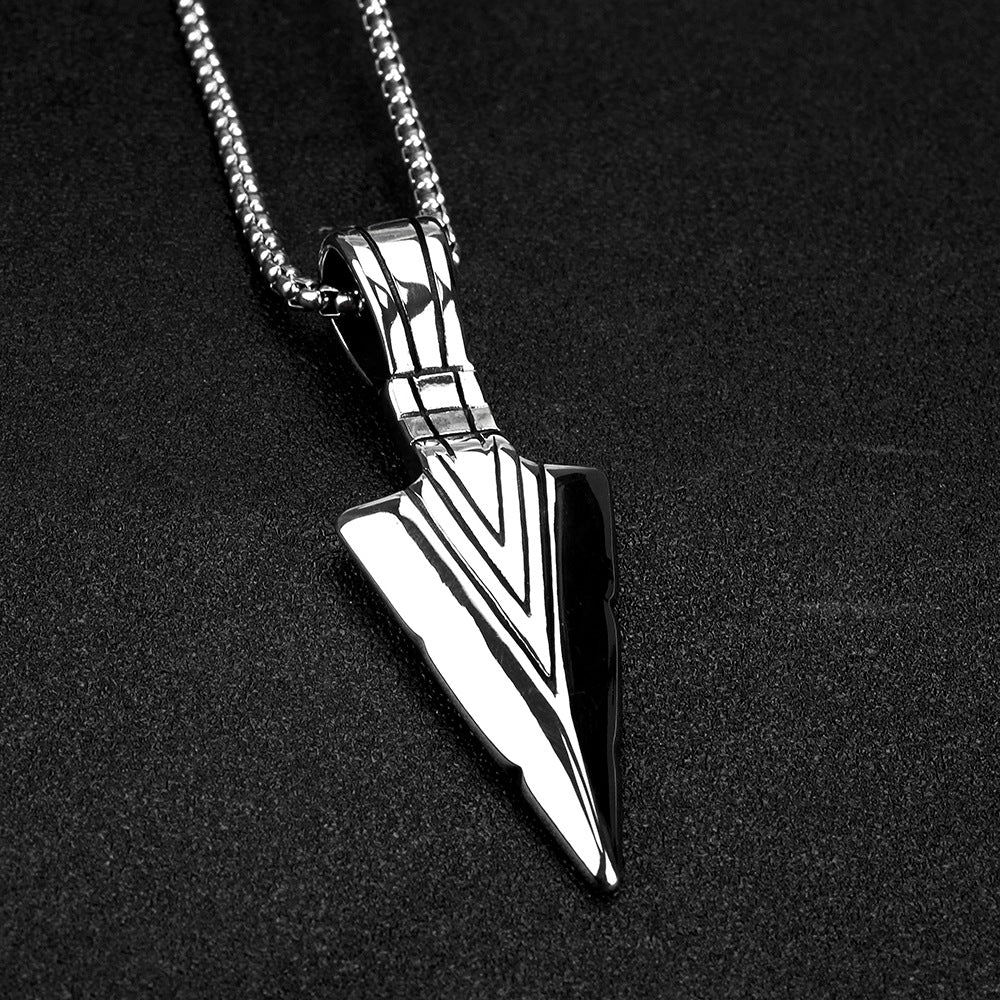 European And American Versatile Titanium Steel Pendant Necklace For Men