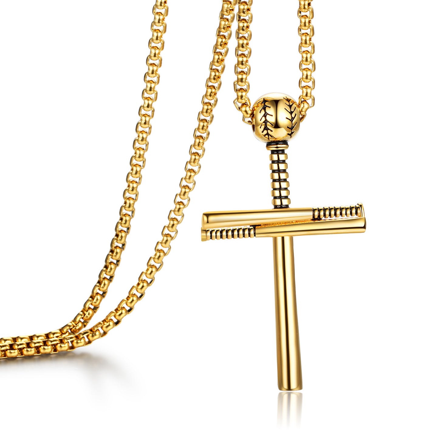 Planderful Titanium Steel Cross Necklace For Men Durable Hip Hop Style Pendant Jewelry