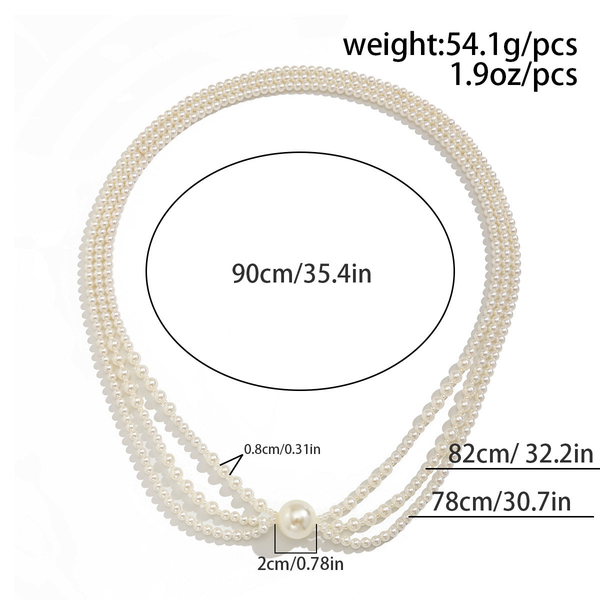 Baroque Imitation Pearl Layered Long Necklace