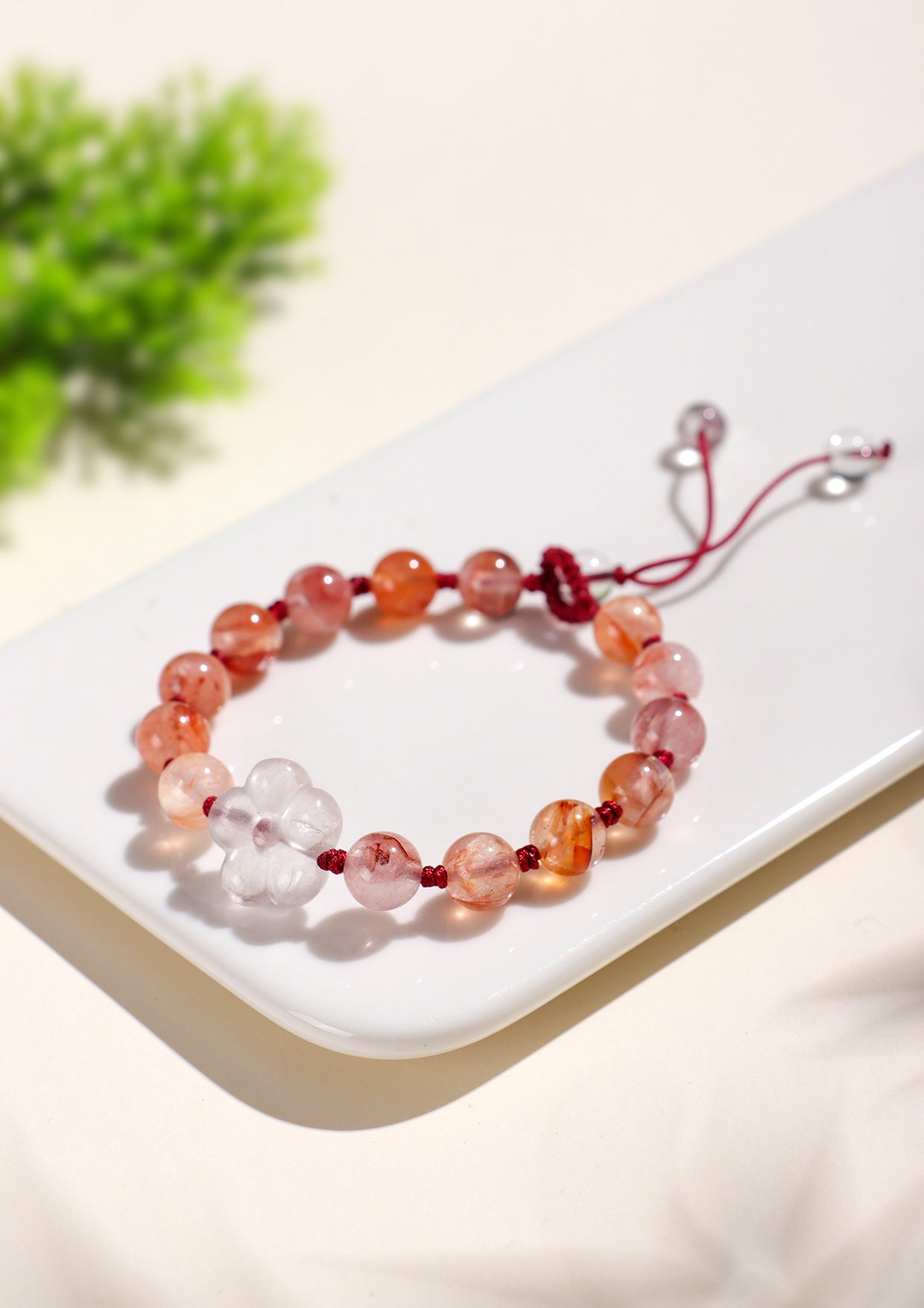 Planderful Fortune's Favor Bracelet – Handwoven Crystal Butterfly Design