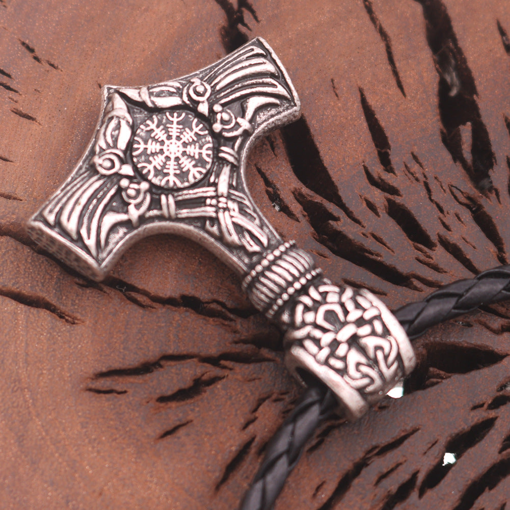 Viking Legacy Starry Sky Compass Necklace for Men