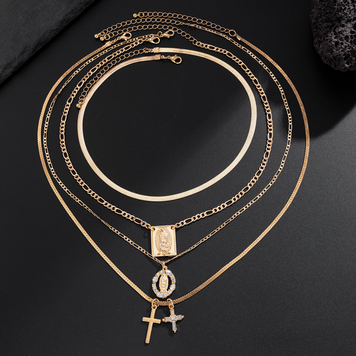 Planderful Vienna Verve Necklace – Retro Cross Fringed Design