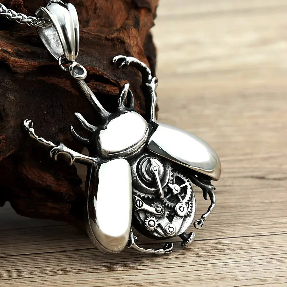 Punk Vintage Stainless Steel Pendant Necklace