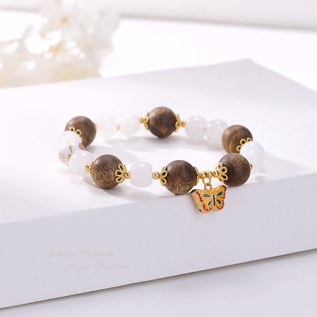Butterfly Agarwood Women's Bracelet