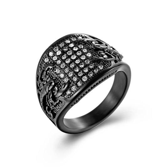 Steel Ring Statement Nordic Minimalist Everyday Genie Collection Mens Fashion Accessory For Daily Wear Planderful