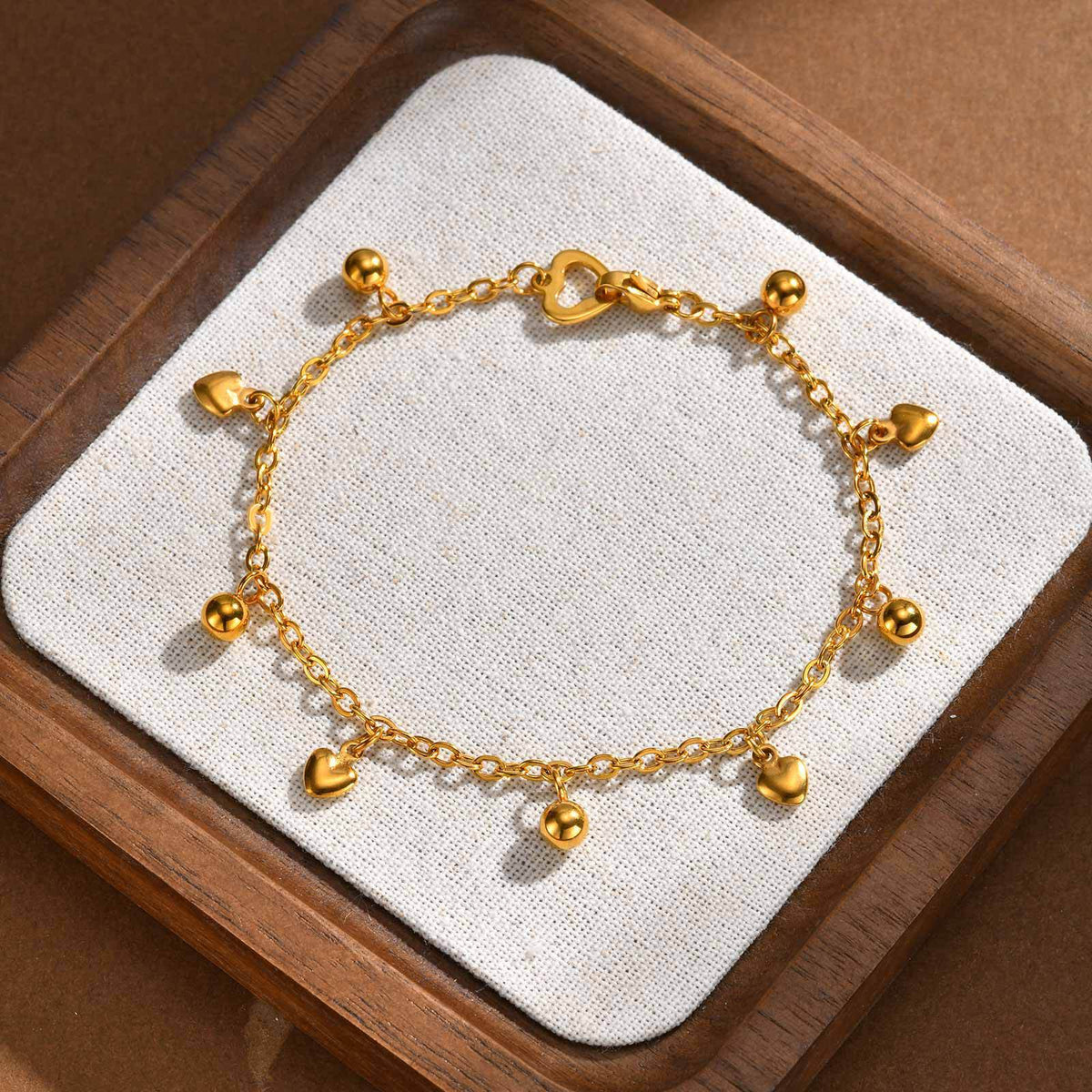 Heart Stainless Steel Anklet