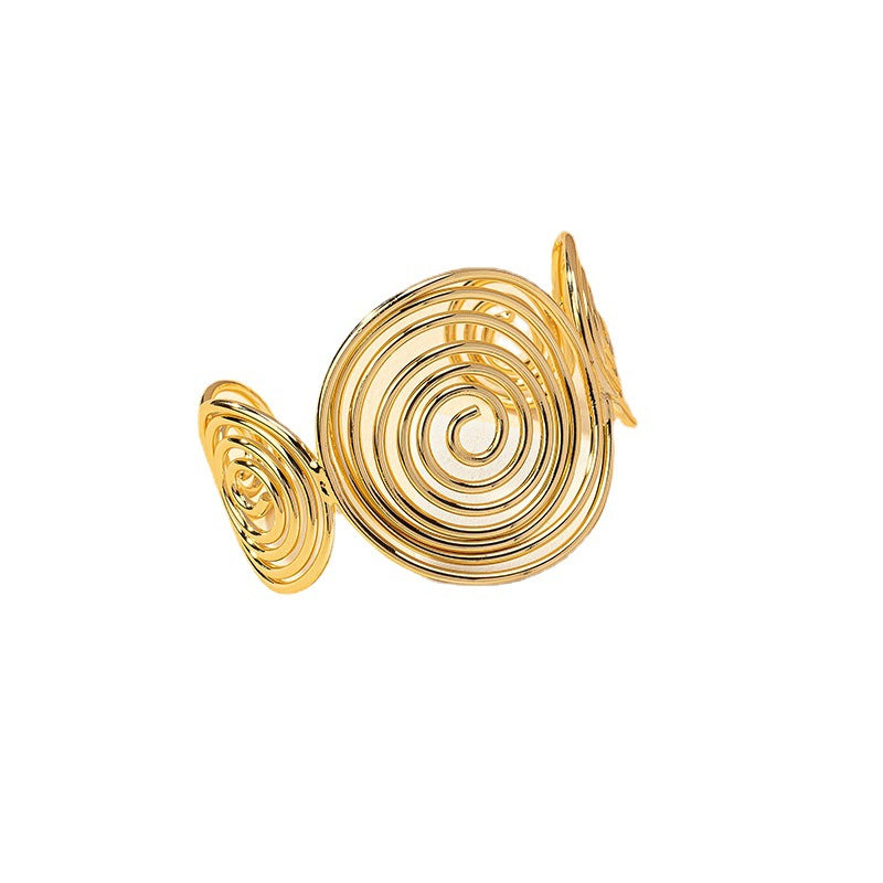 Retro Geometry Adjustable Metal Bracelet - Vienna Verve Collection