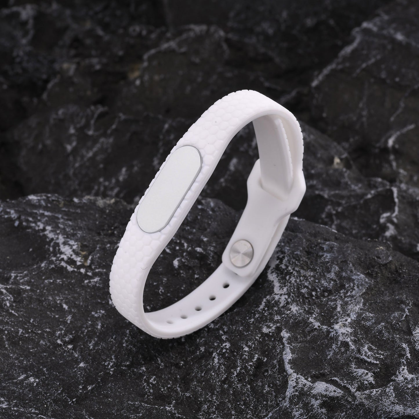 Europe America Silicone Strap Bracelet Black White Men's Accessories