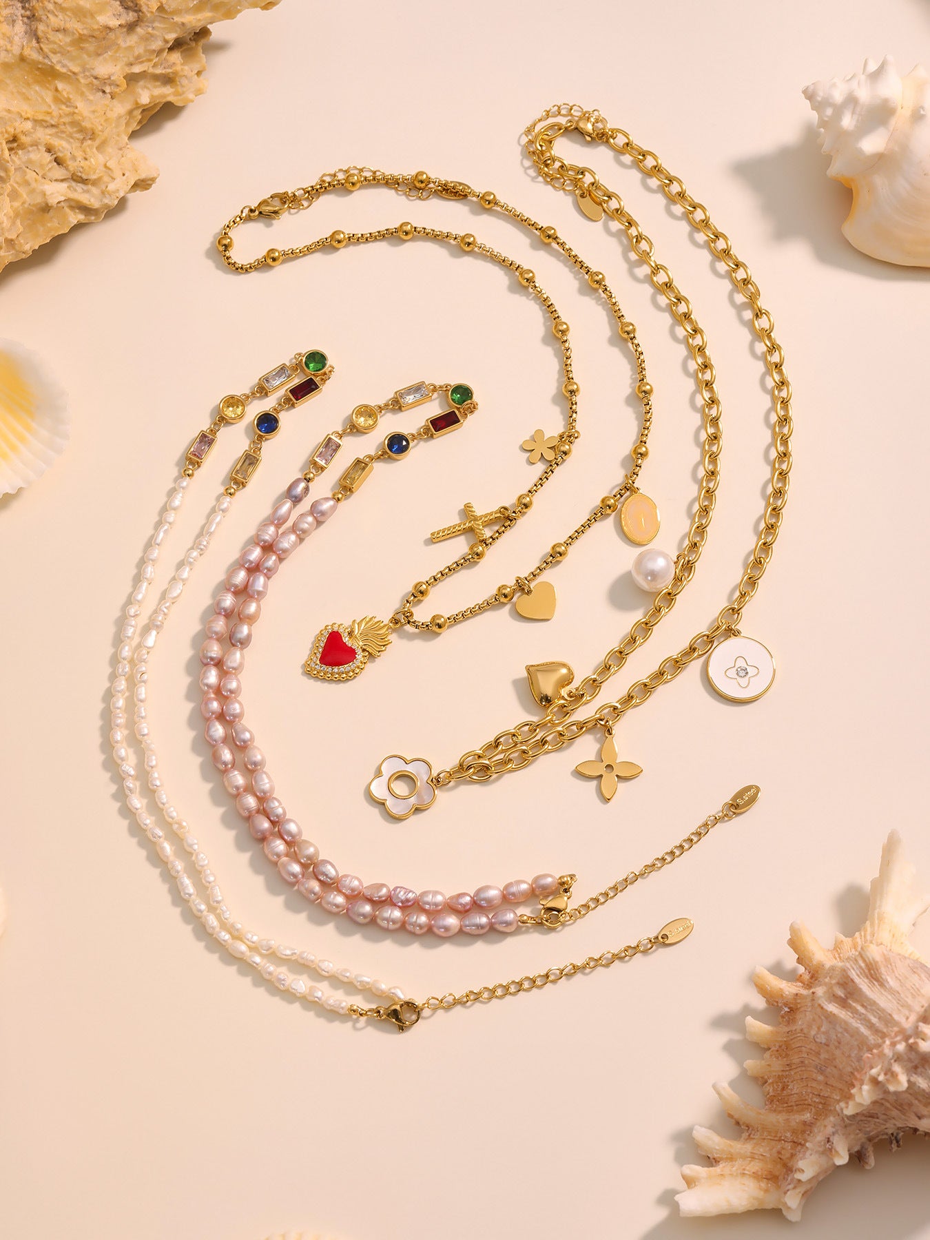 Planderful Everyday Genie Cross Collarbone Necklace Zircon