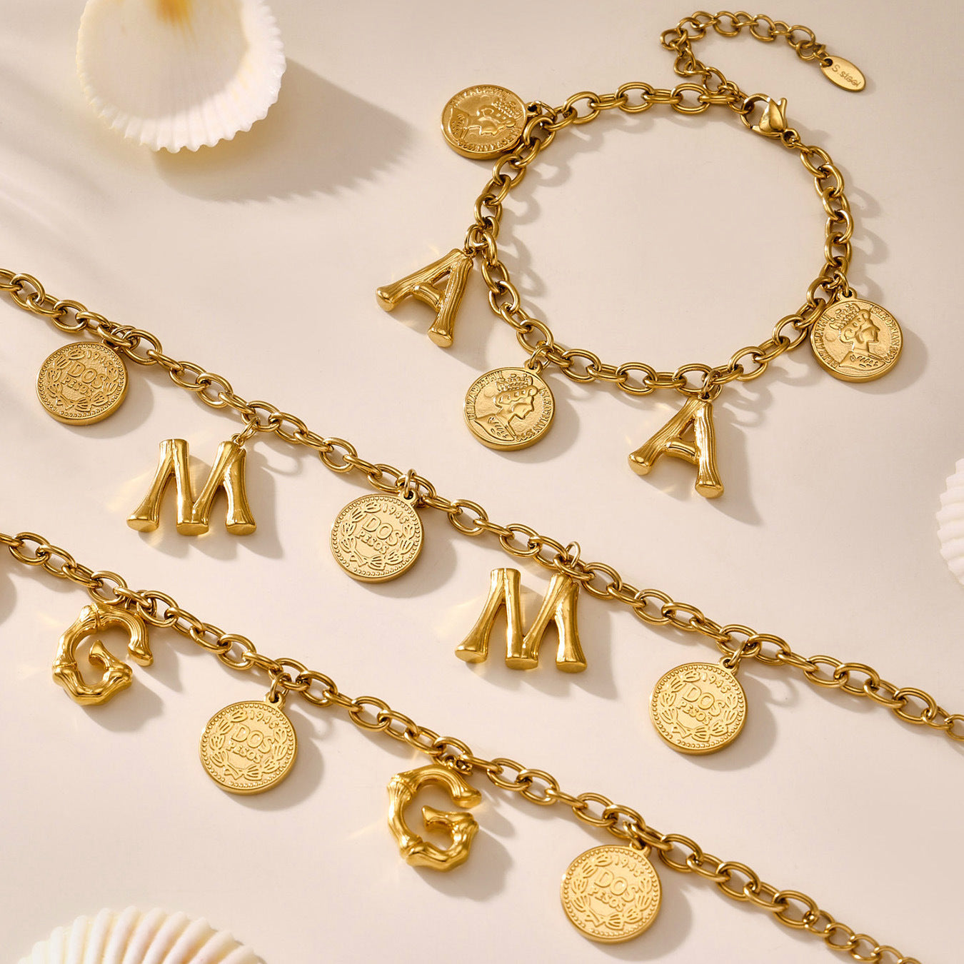 Planderful 26 Letters Queen Elizabeth Luxury Bracelet Women