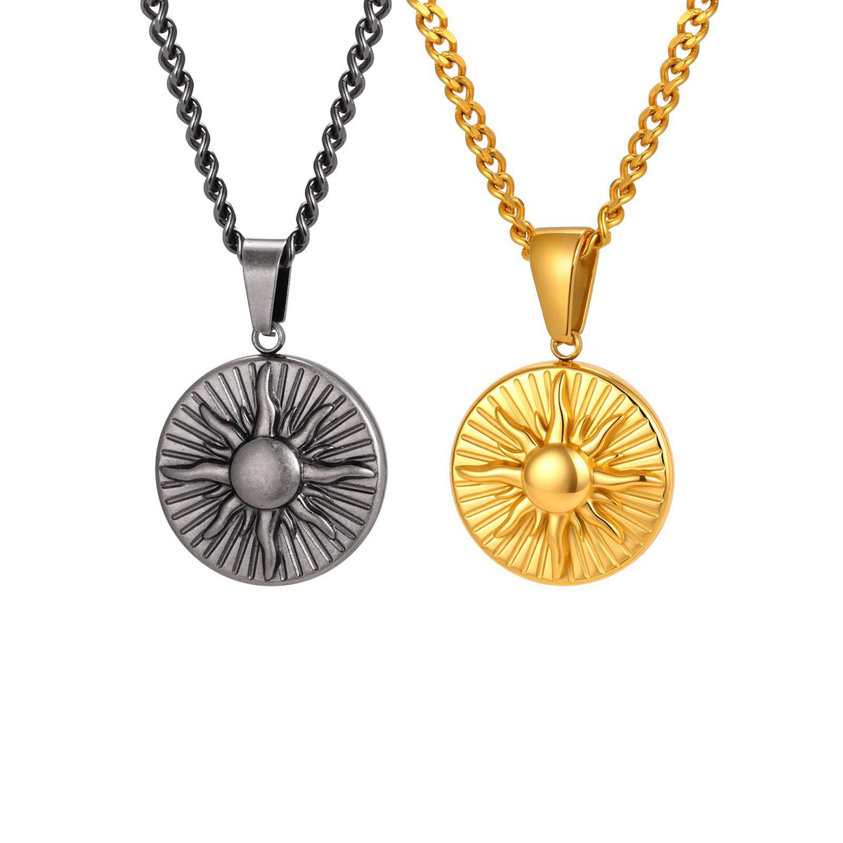 Textured Stainless Steel Pendant