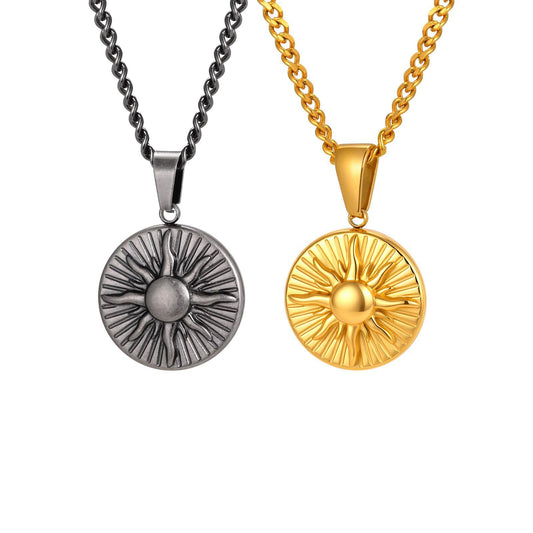 Textured Stainless Steel Pendant