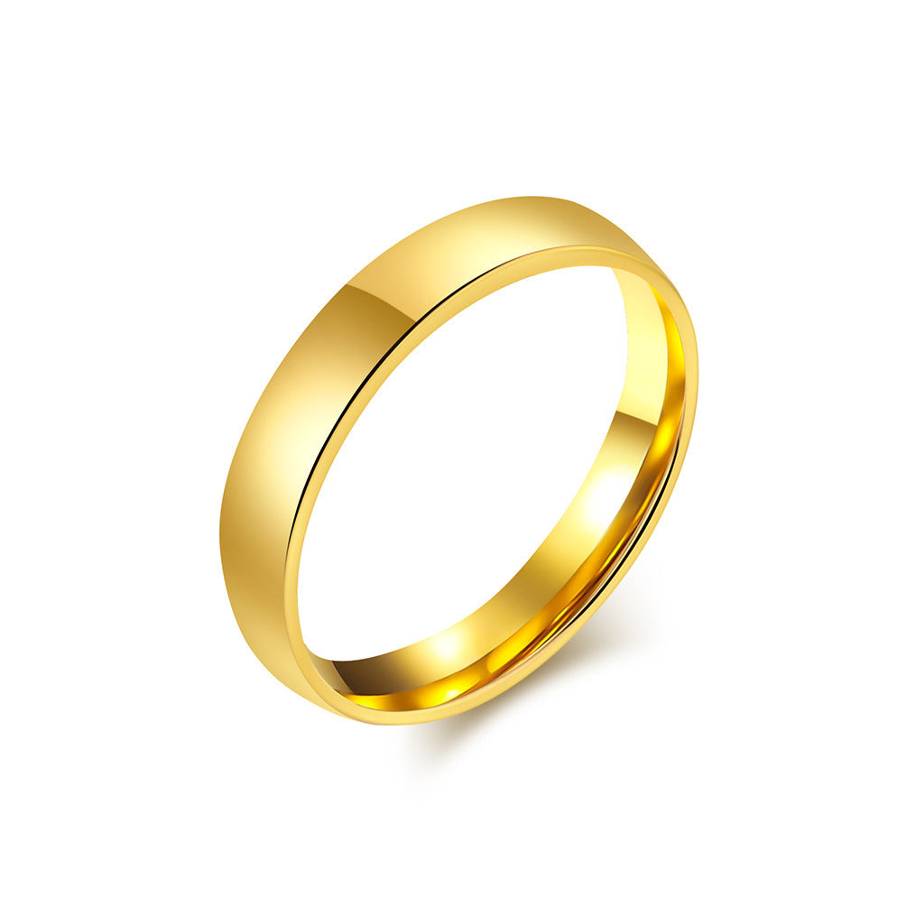 Modern Stainless Steel Ring — Gold / Silver / Black