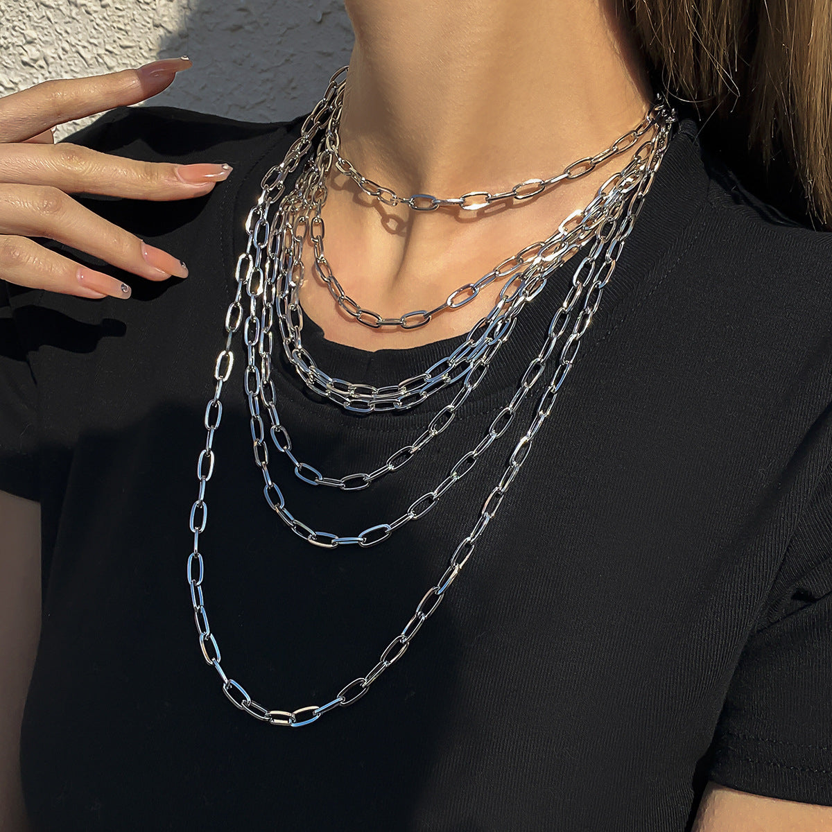 Personalized Geometric Chain Necklace For Women By Planderful Vienna Verve Elegant Statement Accessory