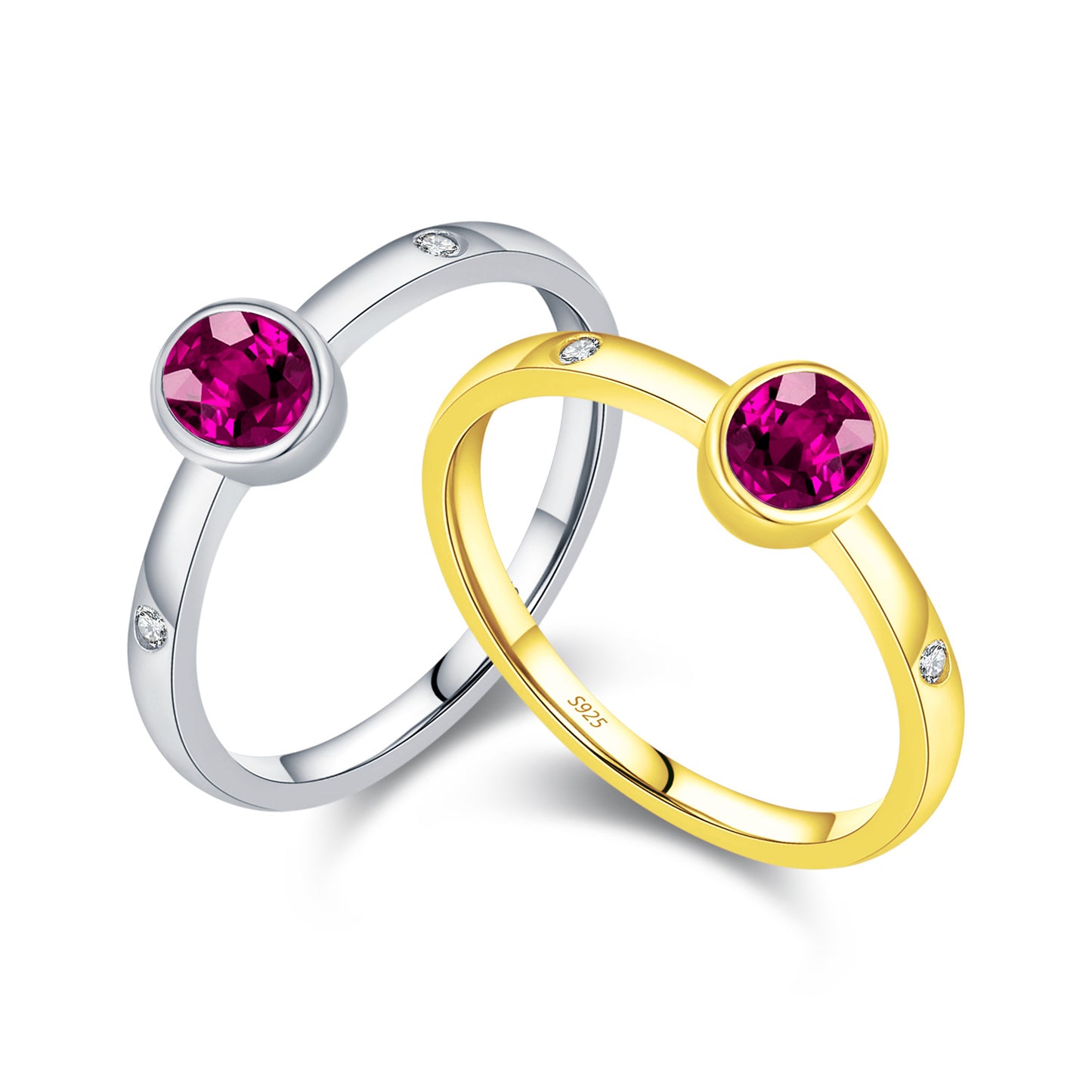 Planderful Gala Fireworks Ring – Stunning Pigeon Blood Red Zircon Design