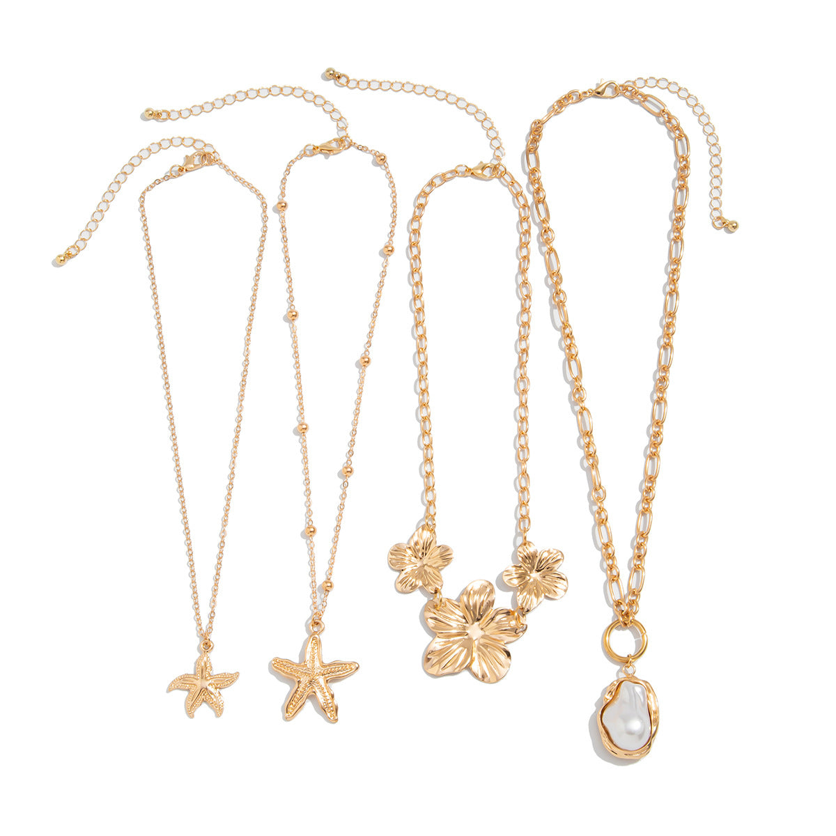 Planderful Vienna Verve Necklace – Elegant Multi-Layer Ocean-Inspired Design