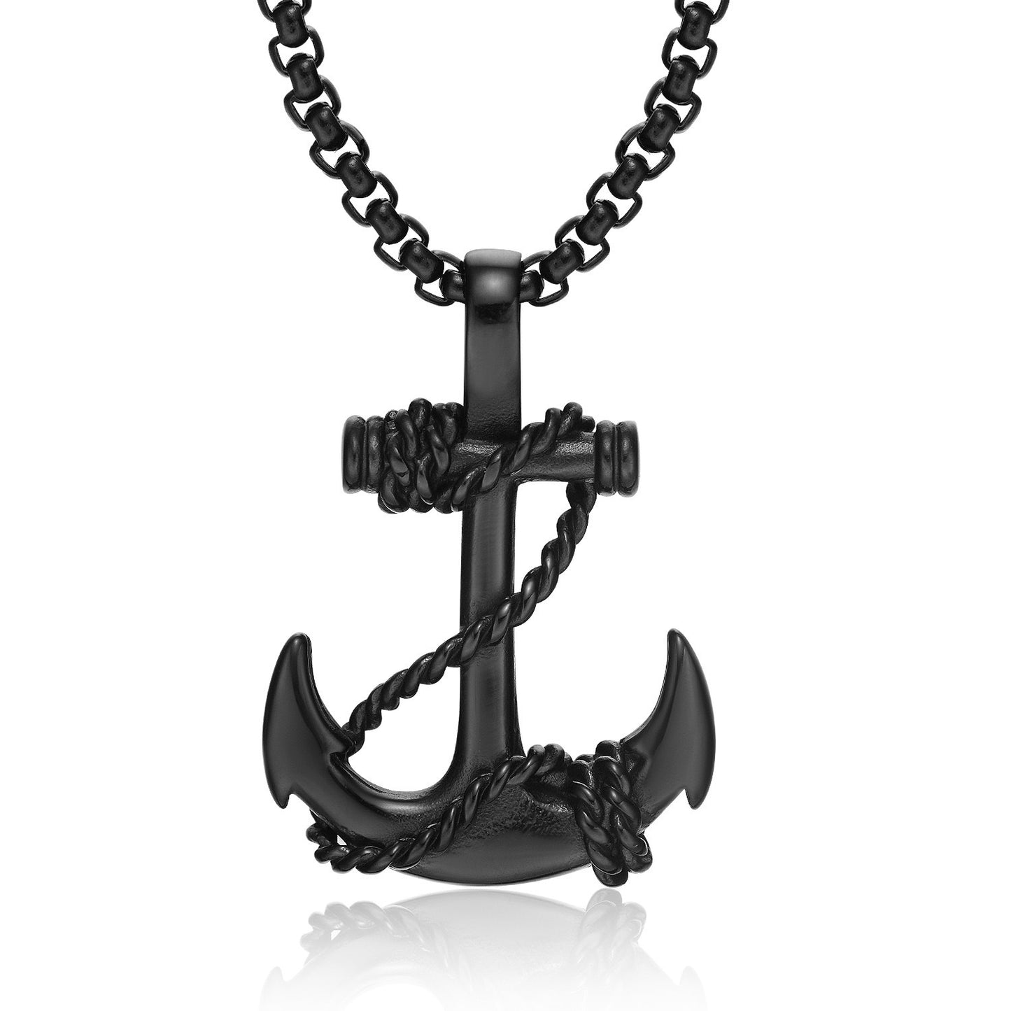 1. Planderful Anchor Necklace For Men In Stainless Steel Nautical Vintage Style Gift For Him