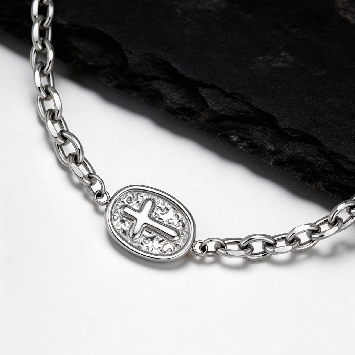 Cross Stainless Steel Bracelet