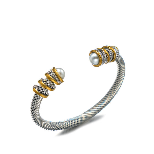 Stainless Steel Cable Wire Rope Bracelet Unisex Durable Premium Fashion Jewelry Planderful Everyday Genie