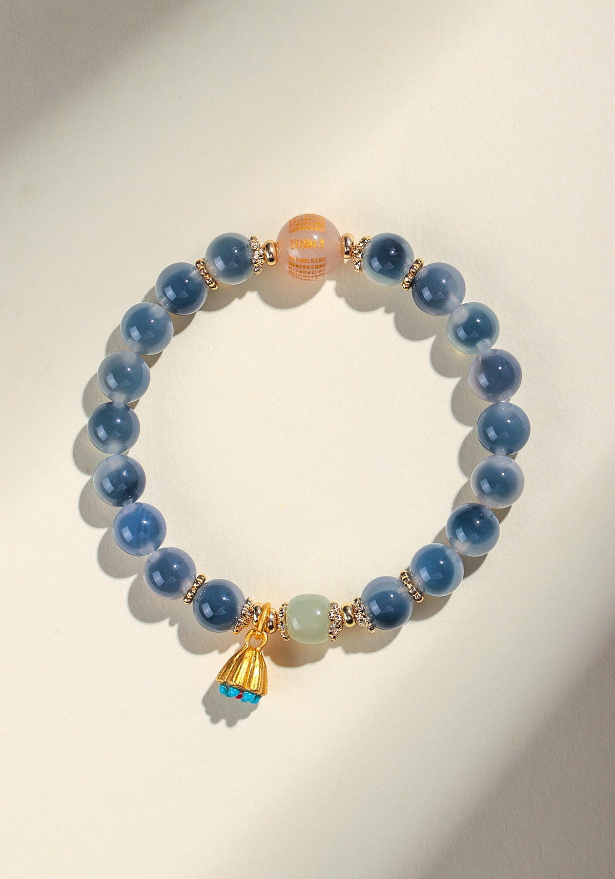 Hetian Jade Agate Heart Bracelet