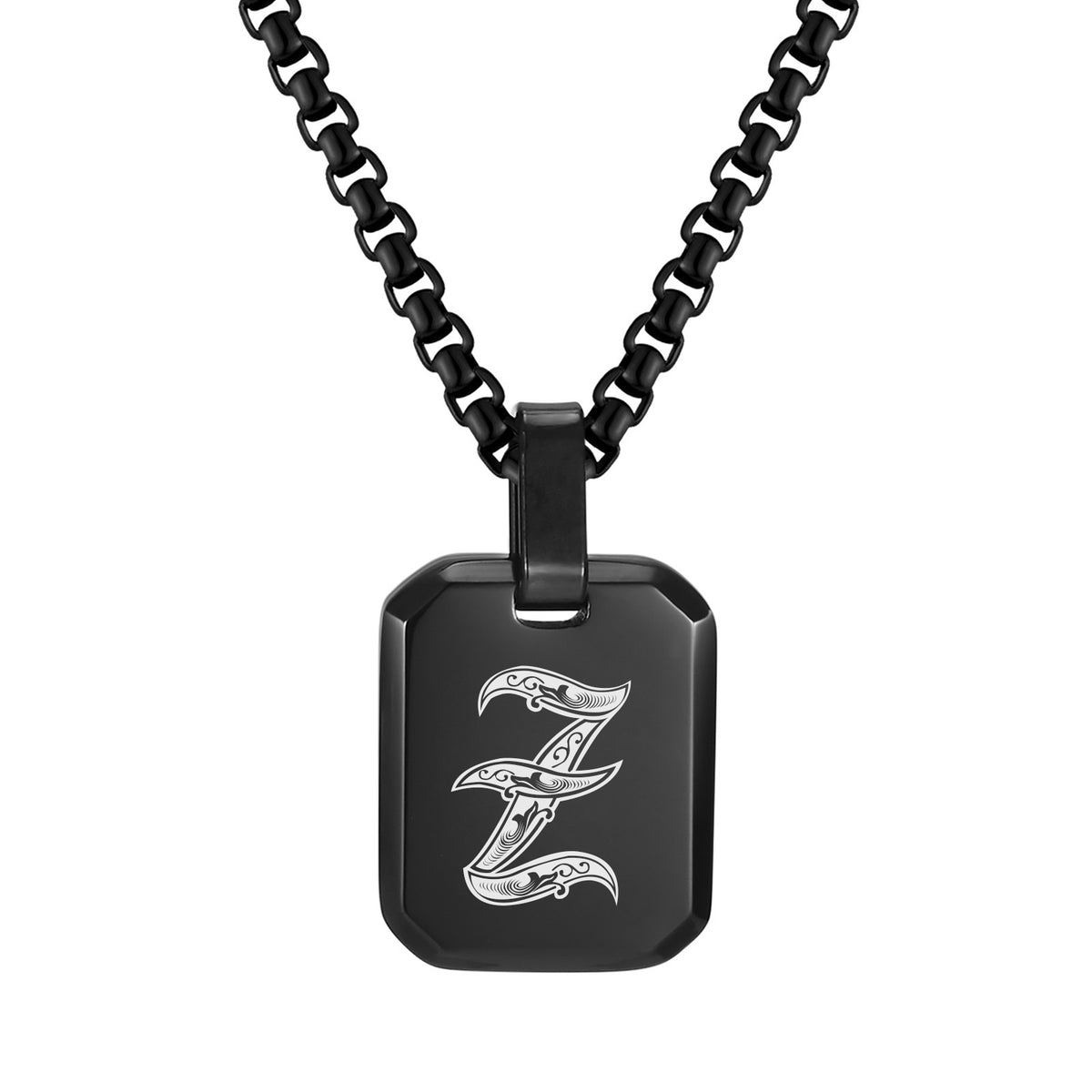 Stainless Steel Initial Letter & Blank Pendants