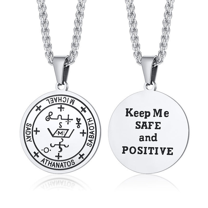 European And American Style Men's Titanium Steel Pendant