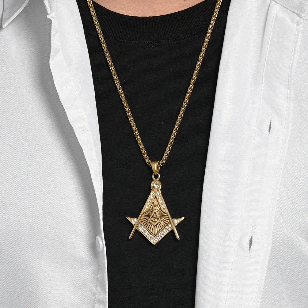 Vintage Zircon Pendant — Silver, Two-Tone or Gold