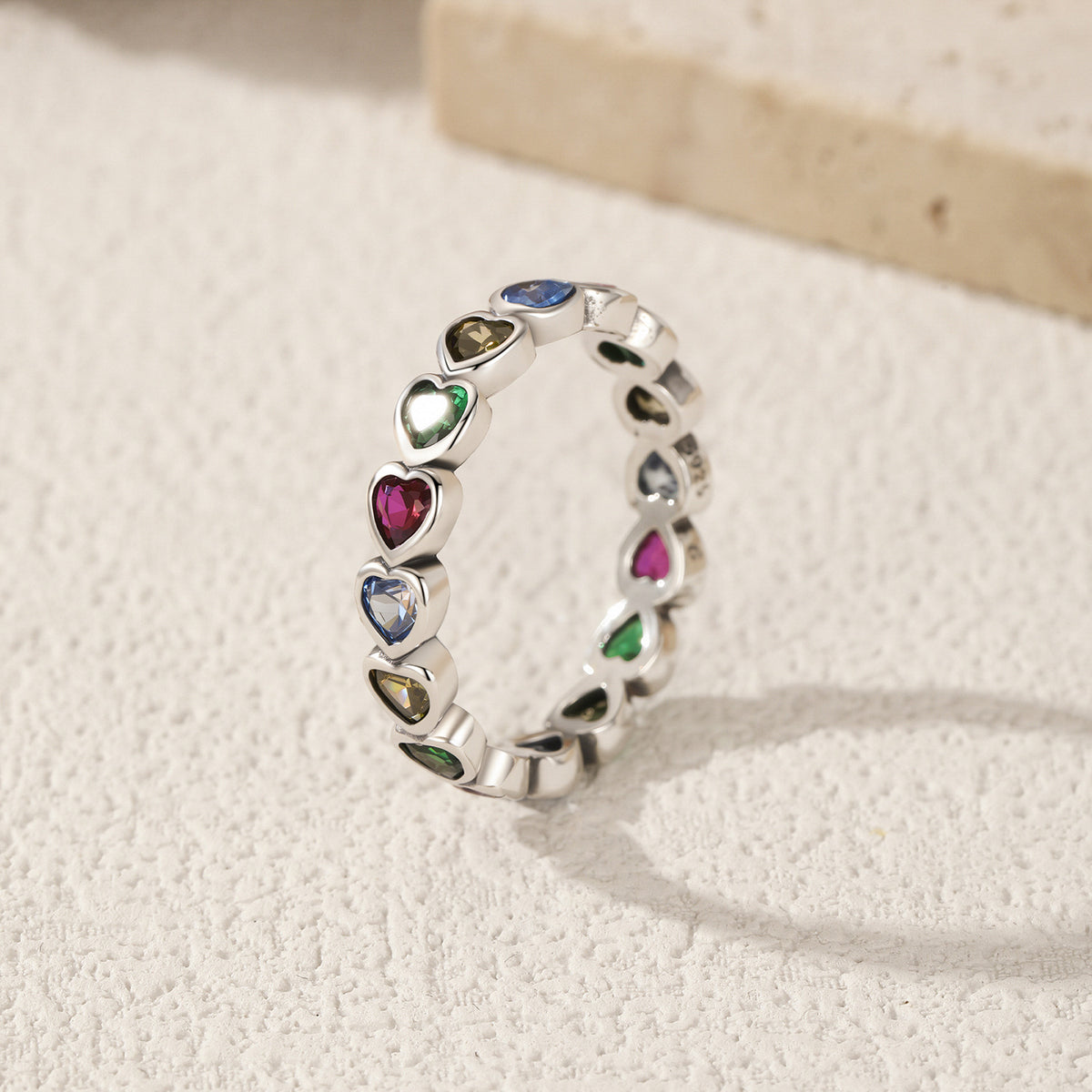 925 Sterling Silver Vintage Heart Ring